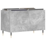 vidaXL Dulap pentru discuri, gri beton, 74,5x38x48 cm, lemn prelucrat