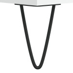 vidaXL Dulap de discuri, alb, 74,5x38x48 cm, lemn prelucrat