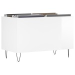 vidaXL Dulap pt discuri, alb extralucios 74,5x38x48 cm lemn prelucrat vidaXL Dulap pt discuri, alb extralucios 74,5x38x48 cm lemn prelucrat