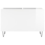 vidaXL Dulap pt discuri, alb extralucios 74,5x38x48 cm lemn prelucrat vidaXL Dulap pt discuri, alb extralucios 74,5x38x48 cm lemn prelucrat