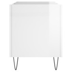 vidaXL Dulap pt discuri, alb extralucios 74,5x38x48 cm lemn prelucrat vidaXL Dulap pt discuri, alb extralucios 74,5x38x48 cm lemn prelucrat
