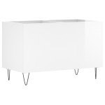 vidaXL Dulap pt discuri, alb extralucios 74,5x38x48 cm lemn prelucrat vidaXL Dulap pt discuri, alb extralucios 74,5x38x48 cm lemn prelucrat
