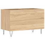 vidaXL Dulap pentru discuri stejar sonoma 74,5x38x48 cm lemn prelucrat vidaXL Dulap pentru discuri stejar sonoma 74,5x38x48 cm lemn prelucrat