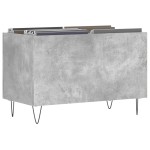 vidaXL Dulap pentru discuri, gri beton, 74,5x38x48 cm, lemn prelucrat