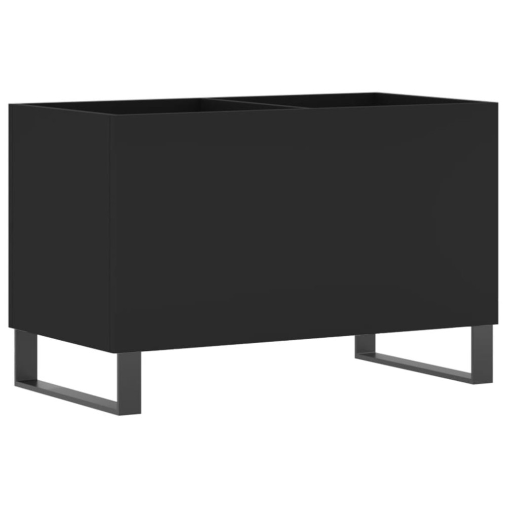 vidaXL Dulap pentru discuri, negru, 74,5x38x48 cm, lemn prelucrat