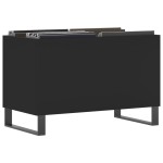 vidaXL Dulap pentru discuri, negru, 74,5x38x48 cm, lemn prelucrat