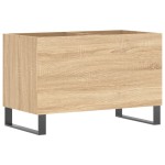 vidaXL Dulap pentru discuri stejar sonoma 74,5x38x48 cm lemn prelucrat vidaXL Dulap pentru discuri stejar sonoma 74,5x38x48 cm lemn prelucrat