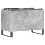 vidaXL Dulap pentru discuri, gri beton, 74,5x38x48 cm, lemn prelucrat