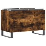 vidaXL Dulap pentru discuri stejar afumat 74,5x38x48 cm lemn prelucrat