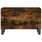 vidaXL Dulap pentru discuri stejar afumat 74,5x38x48 cm lemn prelucrat