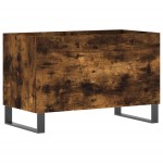vidaXL Dulap pentru discuri stejar afumat 74,5x38x48 cm lemn prelucrat