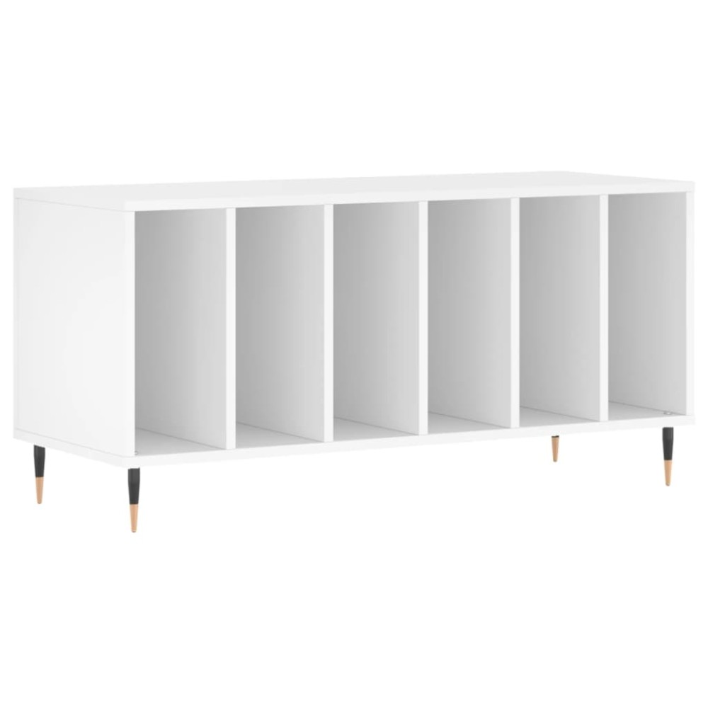 vidaXL Comodă discuri, alb, 100x38x48 cm, lemn prelucrat
