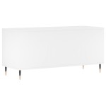 vidaXL Comodă discuri, alb, 100x38x48 cm, lemn prelucrat vidaXL Comodă discuri, alb, 100x38x48 cm, lemn prelucrat
