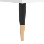 vidaXL Comodă discuri, alb, 100x38x48 cm, lemn prelucrat vidaXL Comodă discuri, alb, 100x38x48 cm, lemn prelucrat