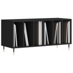 vidaXL Comodă discuri, negru, 100x38x48 cm, lemn prelucrat