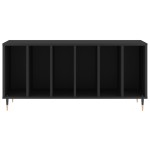 vidaXL Comodă discuri, negru, 100x38x48 cm, lemn prelucrat