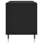 vidaXL Comodă discuri, negru, 100x38x48 cm, lemn prelucrat