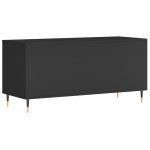 vidaXL Comodă discuri, negru, 100x38x48 cm, lemn prelucrat