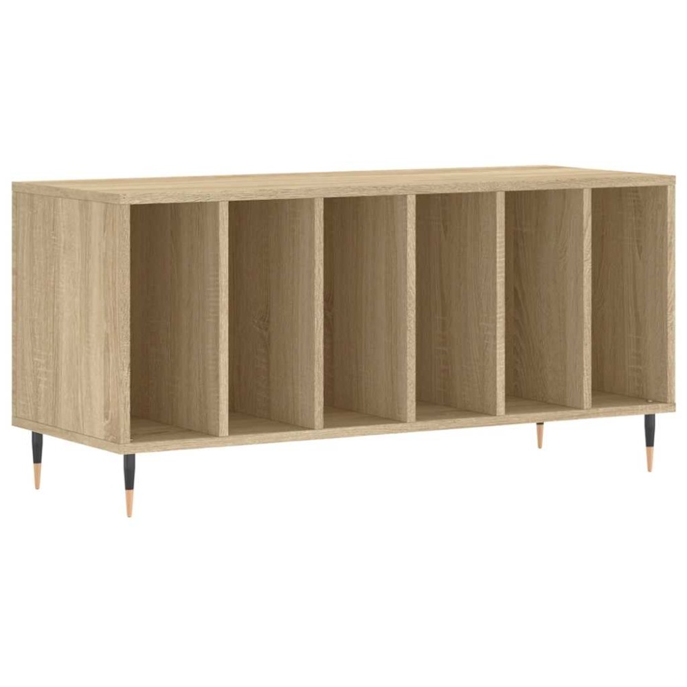vidaXL Dulap pentru discuri stejar sonoma 100x38x48 cm, lemn prelucrat