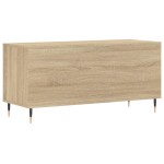 vidaXL Dulap pentru discuri stejar sonoma 100x38x48 cm, lemn prelucrat