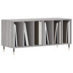 vidaXL Dulap pentru discuri gri sonoma, 100x38x48 cm, lemn prelucrat