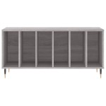 vidaXL Dulap pentru discuri gri sonoma, 100x38x48 cm, lemn prelucrat