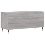 vidaXL Dulap pentru discuri gri sonoma, 100x38x48 cm, lemn prelucrat