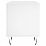 vidaXL Comodă discuri, alb, 100x38x48 cm, lemn prelucrat vidaXL Comodă discuri, alb, 100x38x48 cm, lemn prelucrat