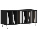 vidaXL Comodă discuri, negru, 100x38x48 cm, lemn prelucrat vidaXL Comodă discuri, negru, 100x38x48 cm, lemn prelucrat