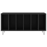 vidaXL Comodă discuri, negru, 100x38x48 cm, lemn prelucrat vidaXL Comodă discuri, negru, 100x38x48 cm, lemn prelucrat
