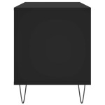 vidaXL Comodă discuri, negru, 100x38x48 cm, lemn prelucrat vidaXL Comodă discuri, negru, 100x38x48 cm, lemn prelucrat