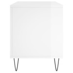 vidaXL Dulapuri pentru discuri alb lucios 100x38x48 cm, lemn prelucrat