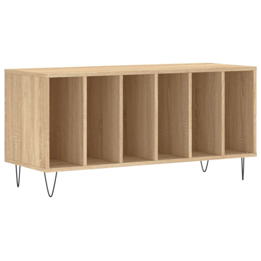 vidaXL Dulap pentru discuri stejar sonoma 100x38x48 cm, lemn prelucrat