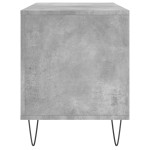 vidaXL Dulap pentru discuri gri beton, 100x38x48 cm, lemn prelucrat
