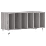 vidaXL Dulap pentru discuri gri sonoma, 100x38x48 cm, lemn prelucrat vidaXL Dulap pentru discuri gri sonoma, 100x38x48 cm, lemn prelucrat