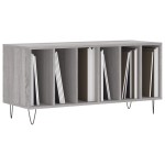 vidaXL Dulap pentru discuri gri sonoma, 100x38x48 cm, lemn prelucrat vidaXL Dulap pentru discuri gri sonoma, 100x38x48 cm, lemn prelucrat