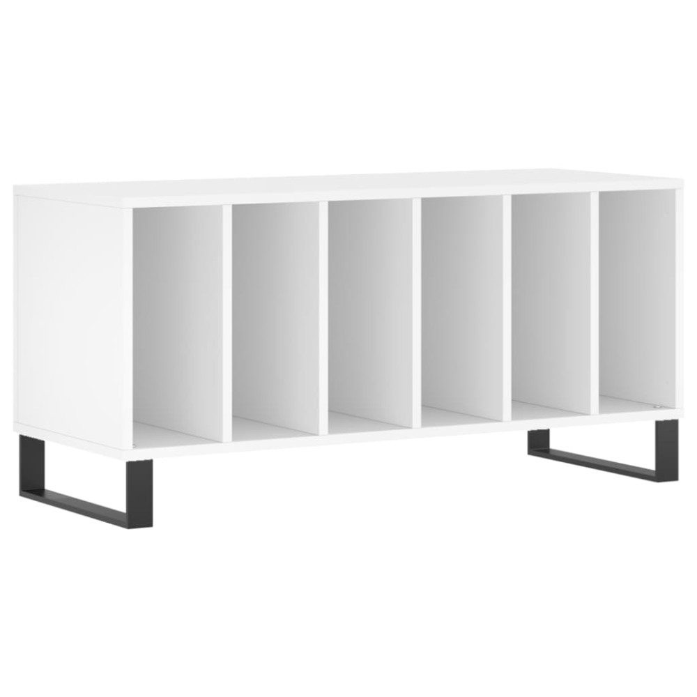 vidaXL Comodă discuri, alb, 100x38x48 cm, lemn prelucrat