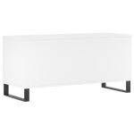 vidaXL Comodă discuri, alb, 100x38x48 cm, lemn prelucrat