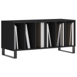 vidaXL Comodă discuri, negru, 100x38x48 cm, lemn prelucrat vidaXL Comodă discuri, negru, 100x38x48 cm, lemn prelucrat