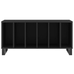 vidaXL Comodă discuri, negru, 100x38x48 cm, lemn prelucrat vidaXL Comodă discuri, negru, 100x38x48 cm, lemn prelucrat