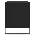 vidaXL Comodă discuri, negru, 100x38x48 cm, lemn prelucrat vidaXL Comodă discuri, negru, 100x38x48 cm, lemn prelucrat