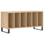 vidaXL Dulap pentru discuri stejar sonoma 100x38x48 cm, lemn prelucrat