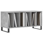 vidaXL Dulap pentru discuri gri beton, 100x38x48 cm, lemn prelucrat vidaXL Dulap pentru discuri gri beton, 100x38x48 cm, lemn prelucrat
