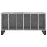vidaXL Dulap pentru discuri gri beton, 100x38x48 cm, lemn prelucrat vidaXL Dulap pentru discuri gri beton, 100x38x48 cm, lemn prelucrat