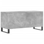 vidaXL Dulap pentru discuri gri beton, 100x38x48 cm, lemn prelucrat vidaXL Dulap pentru discuri gri beton, 100x38x48 cm, lemn prelucrat