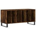 vidaXL Dulap pentru discuri stejar fumuriu 100x38x48 cm lemn compozit vidaXL Dulap pentru discuri stejar fumuriu 100x38x48 cm lemn compozit