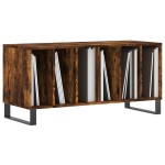 vidaXL Dulap pentru discuri stejar fumuriu 100x38x48 cm lemn compozit vidaXL Dulap pentru discuri stejar fumuriu 100x38x48 cm lemn compozit