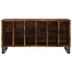 vidaXL Dulap pentru discuri stejar fumuriu 100x38x48 cm lemn compozit vidaXL Dulap pentru discuri stejar fumuriu 100x38x48 cm lemn compozit