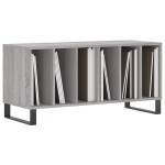 vidaXL Dulap pentru discuri gri sonoma, 100x38x48 cm, lemn prelucrat vidaXL Dulap pentru discuri gri sonoma, 100x38x48 cm, lemn prelucrat