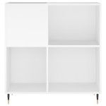 vidaXL Dulap pentru discuri, alb, 84,5x38x89 cm, lemn compozit